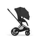 Cybex PRIAM Fold Cot Travel System Bundle - Style Sepia Black & Matt Black Frame