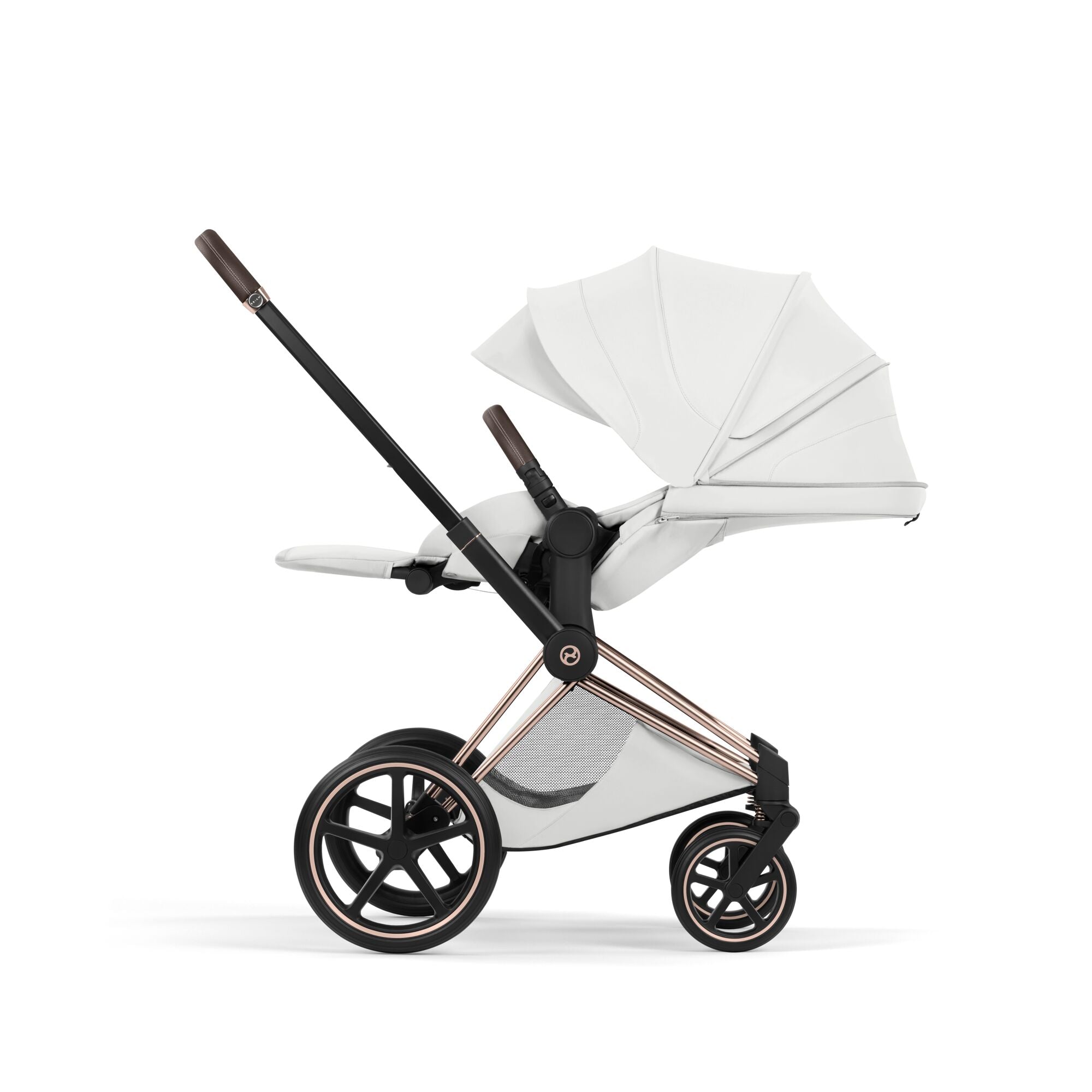 Cybex Priam Style Pushchair - Off White with Rose Gold Frame