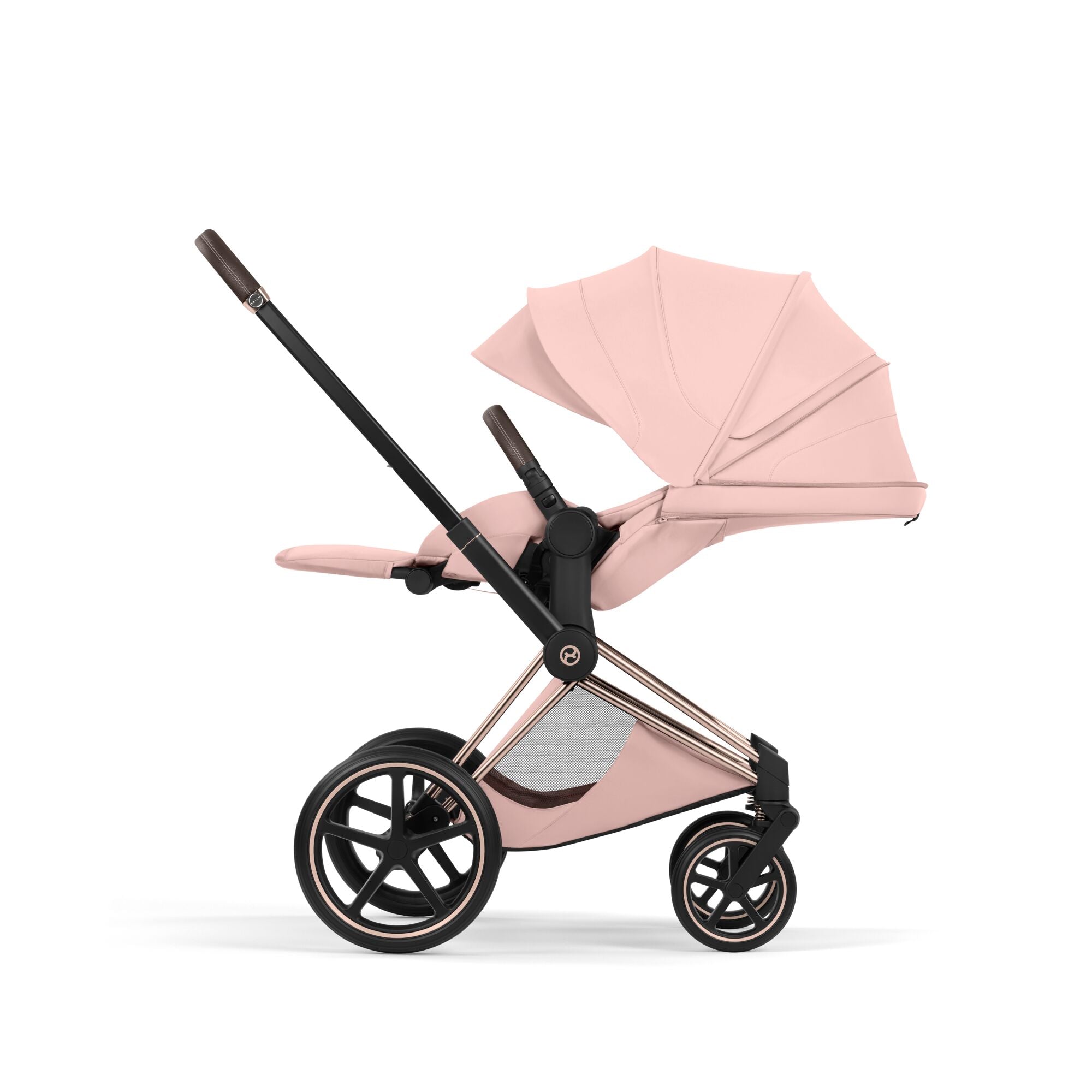 Cybex Priam Style Pushchair - Peach Pink with Rose Gold Frame