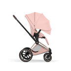 Cybex PRIAM Fold Cot Accessory Bundle - Style Peach Pink & Rose Gold Frame