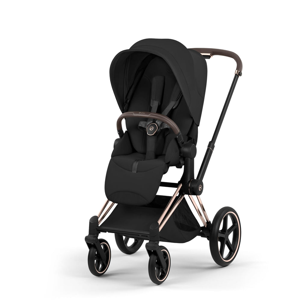 Cybex Priam Style Pushchair - Sepia Black with Rose Gold Frame
