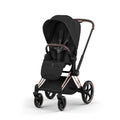 Cybex Priam Style Pushchair - Sepia Black with Rose Gold Frame