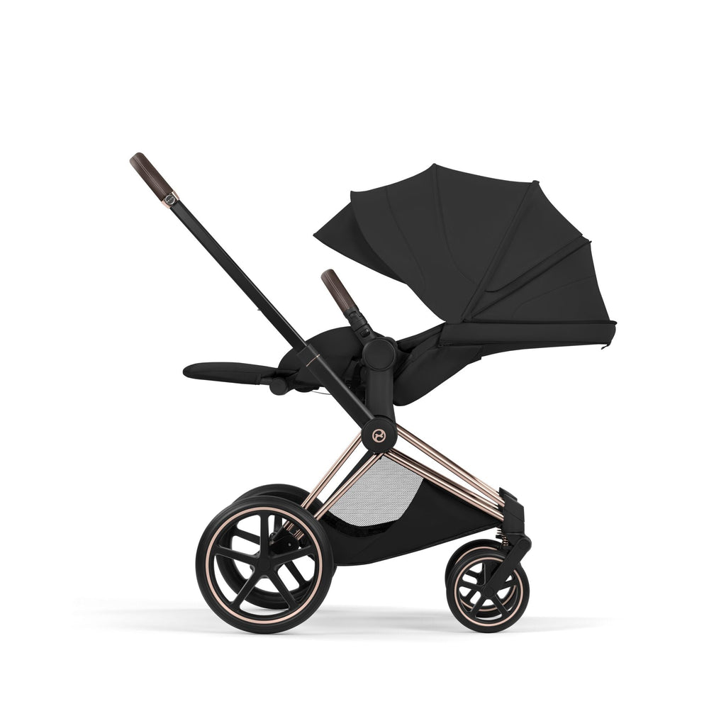 Cybex Priam Style Pushchair - Sepia Black with Rose Gold Frame