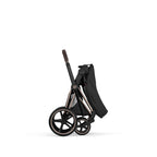 Cybex PRIAM Fold Cot Accessory Bundle - Style Sepia Black & Rose Gold Frame