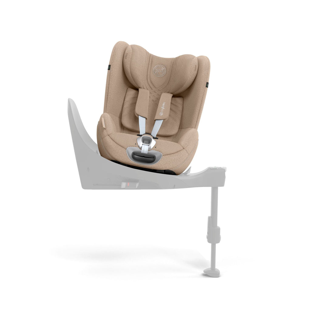 Cybex PRIAM Fold Cot Newborn to Toddler Travel System Bundle - Style Cozy Beige & Chrome Brown Frame