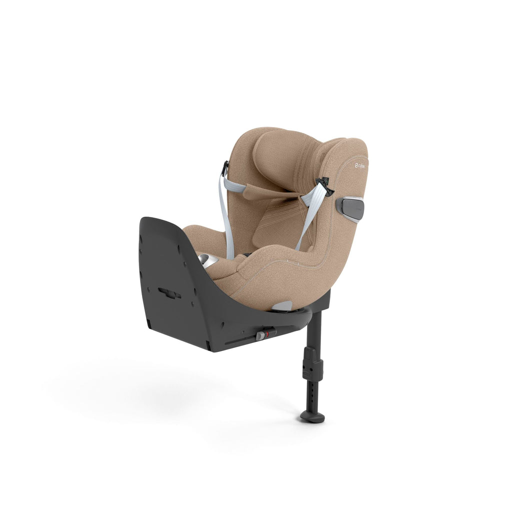 Cybex PRIAM Fold Cot Newborn to Toddler Travel System Bundle - Style Cozy Beige & Chrome Brown Frame