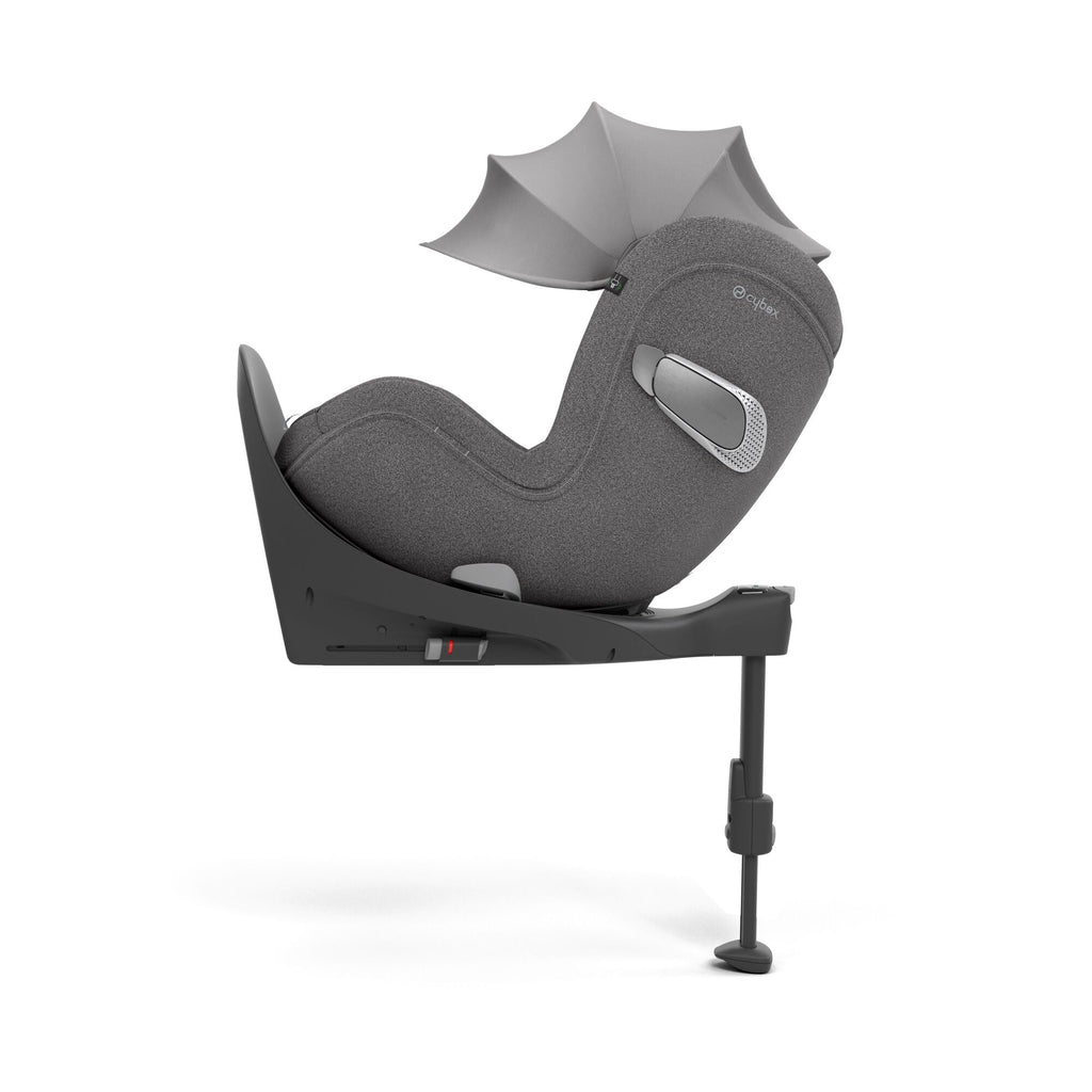 Cybex PRIAM Fold Cot Newborn to Toddler Travel System Bundle - Style City Grey & Chrome Brown Frame