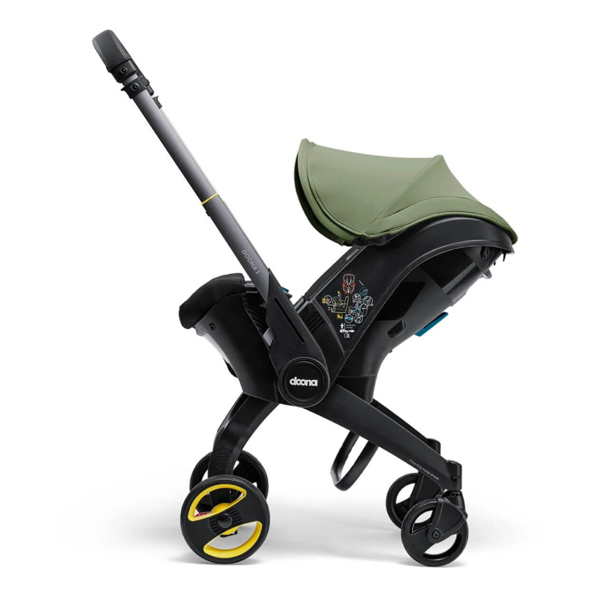 Doona i Infant Car Seat Stroller - Desert Green 4