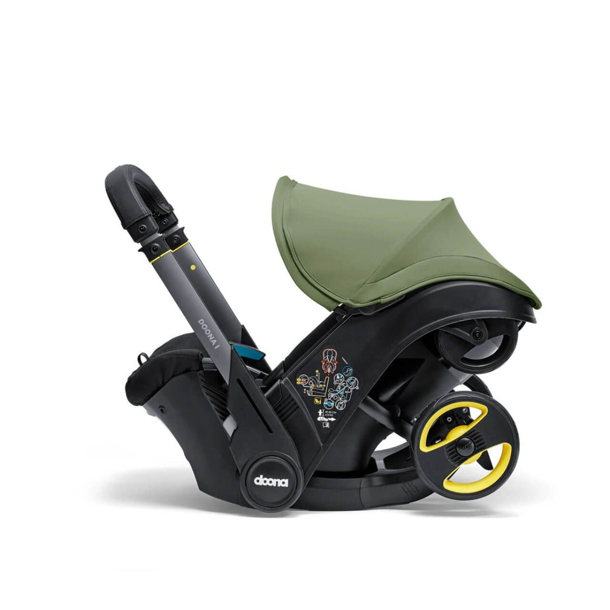 Doona i Infant Car Seat Stroller + IsoFix Base - Desert Green 12