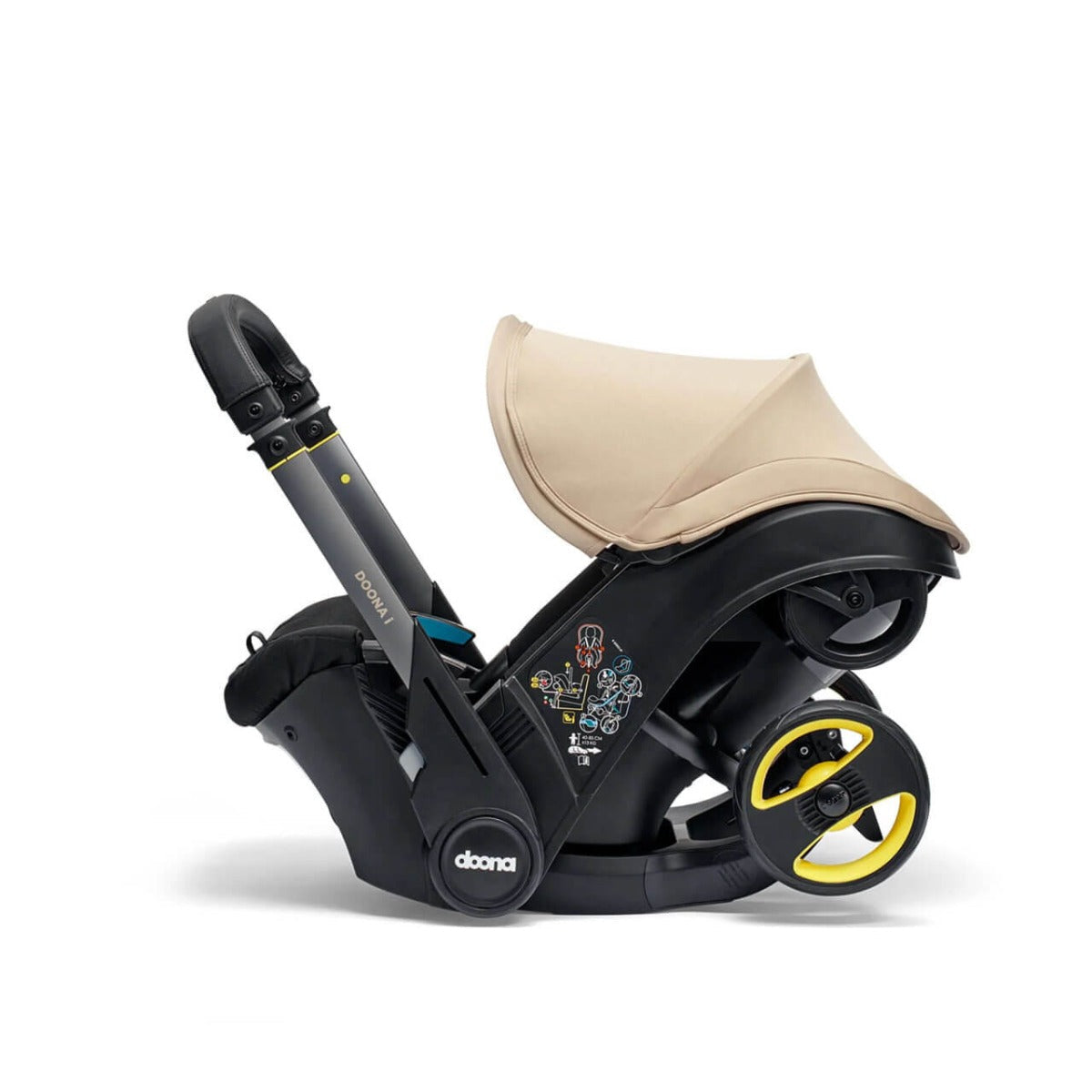 Doona i Infant Car Seat Stroller + IsoFix Base - Sahara Sand 12