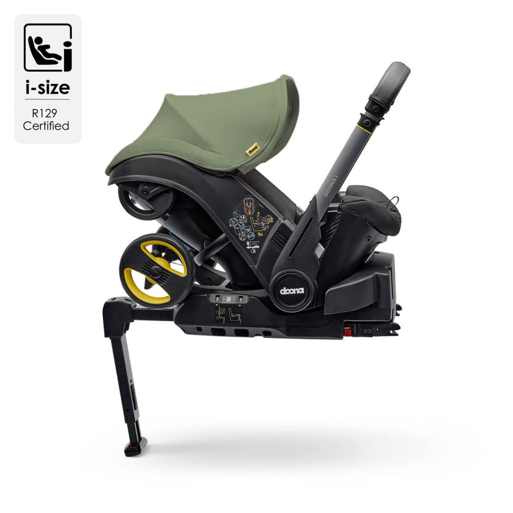 Doona i Infant Car Seat Stroller + IsoFix Base - Desert Green 7