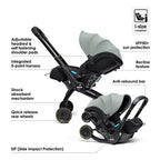Doona X Infant Car Seat Stroller + IsoFix Base - Dusty Sage 11