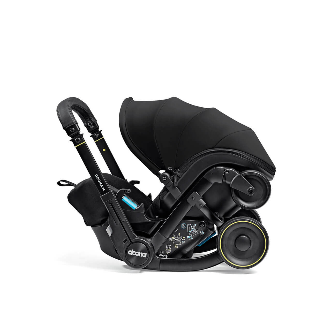 Doona X Infant Car Seat Stroller + IsoFix Base - Nitro Black 6