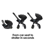 Doona X Infant Car Seat Stroller + IsoFix Base - Nitro Black 7