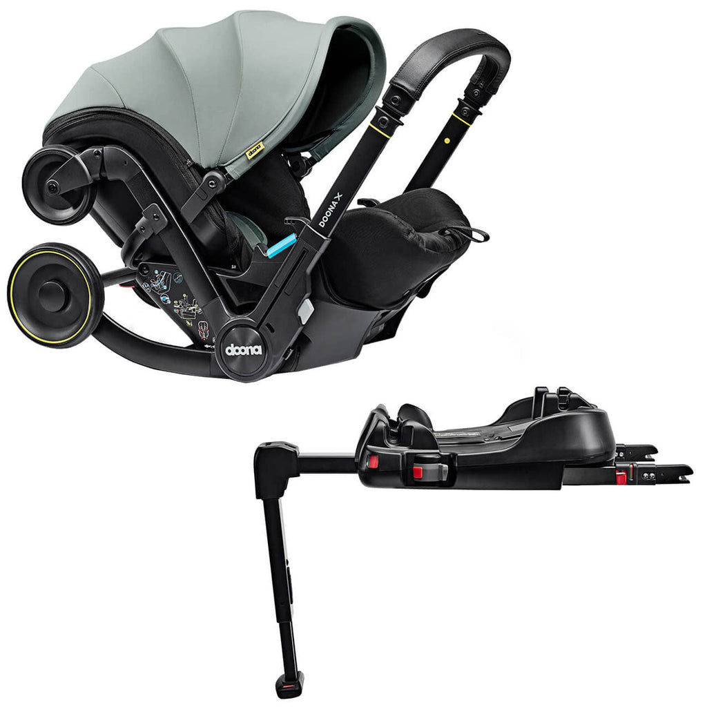 Doona X Infant Car Seat Stroller + IsoFix Base - Dusty Sage 1