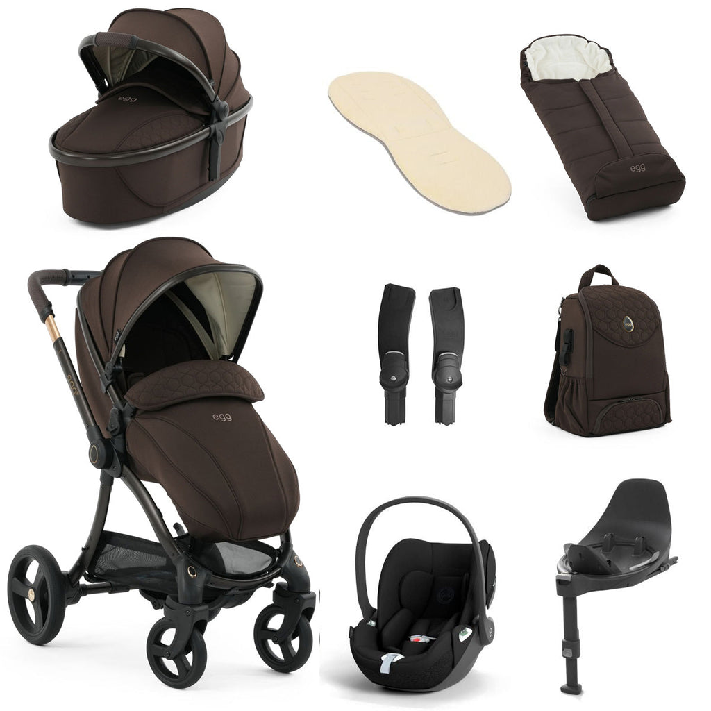 Egg 3 Luxury Cybex Cloud T i-Size Special Edition Travel System Bundle - Turkish Coffee