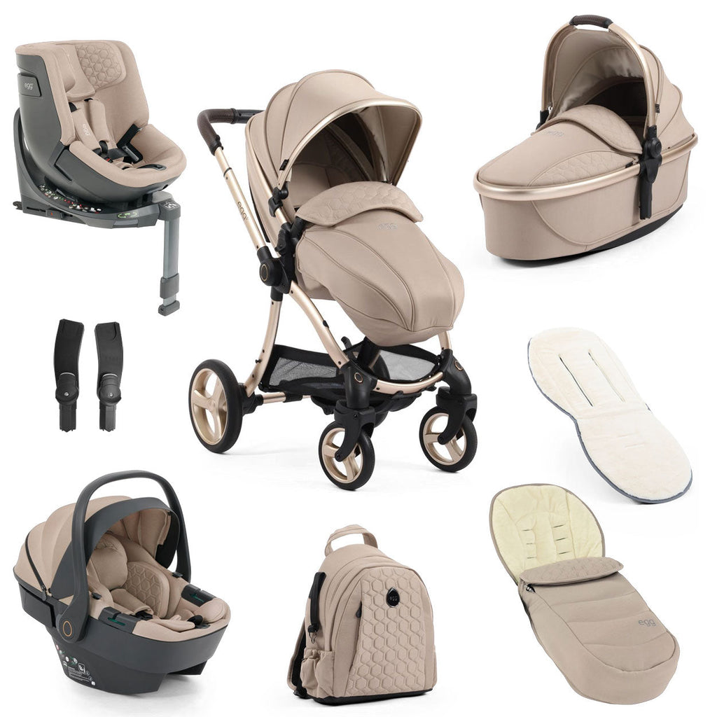 Egg 3 Ultimate Shell 360 Travel System Bundle - Feather