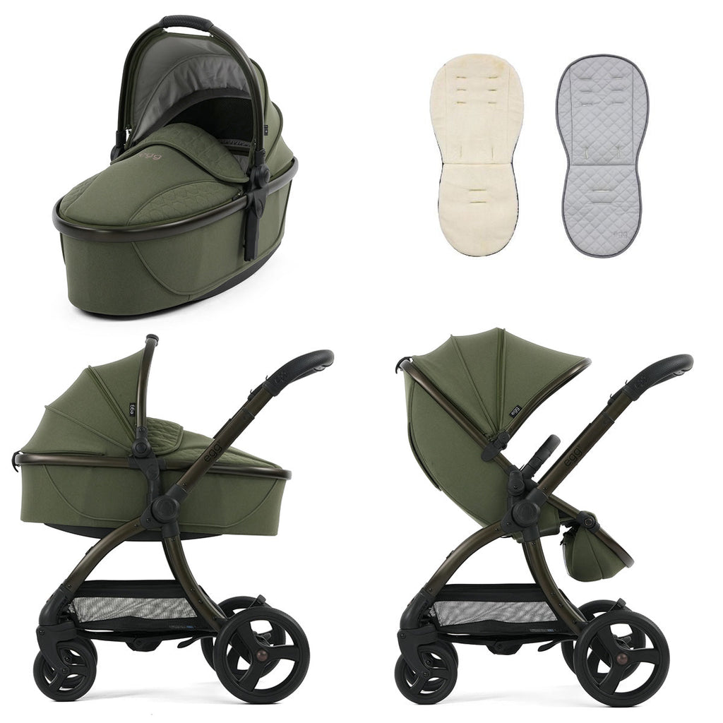 Egg 3 Luxury Maxi-Cosi Cabriofix i-Size Travel System Bundle - Sage