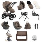 Egg 3 Ultimate Shell 360 Car Seat & Nursery Essentials Bundle - Mink