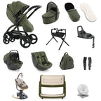 Egg 3 Ultimate Shell 360 Car Seat & Nursery Essentials Bundle - Sage