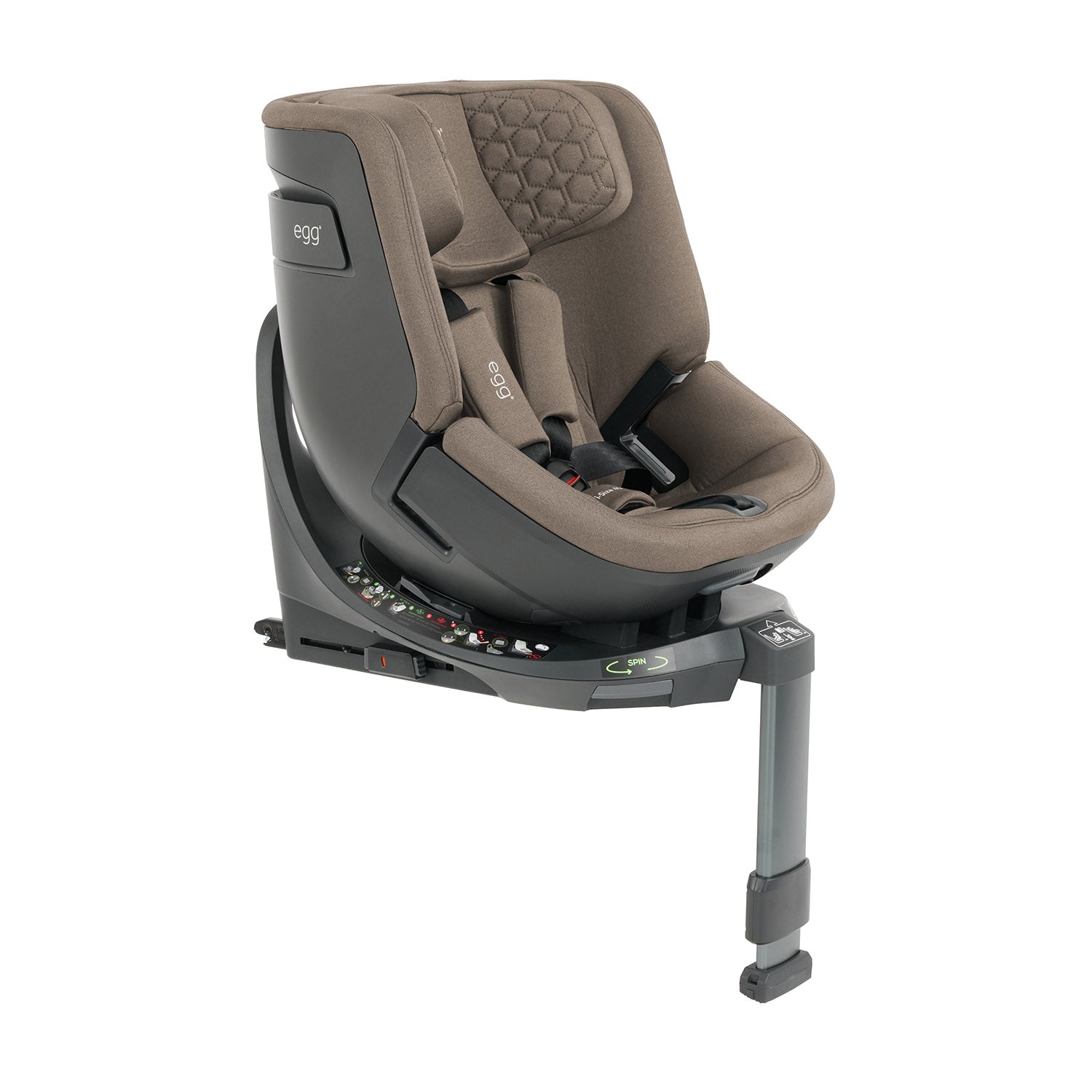 Egg 3 Ultimate Shell 360 Car Seat & Nursery Essentials Bundle - Mink