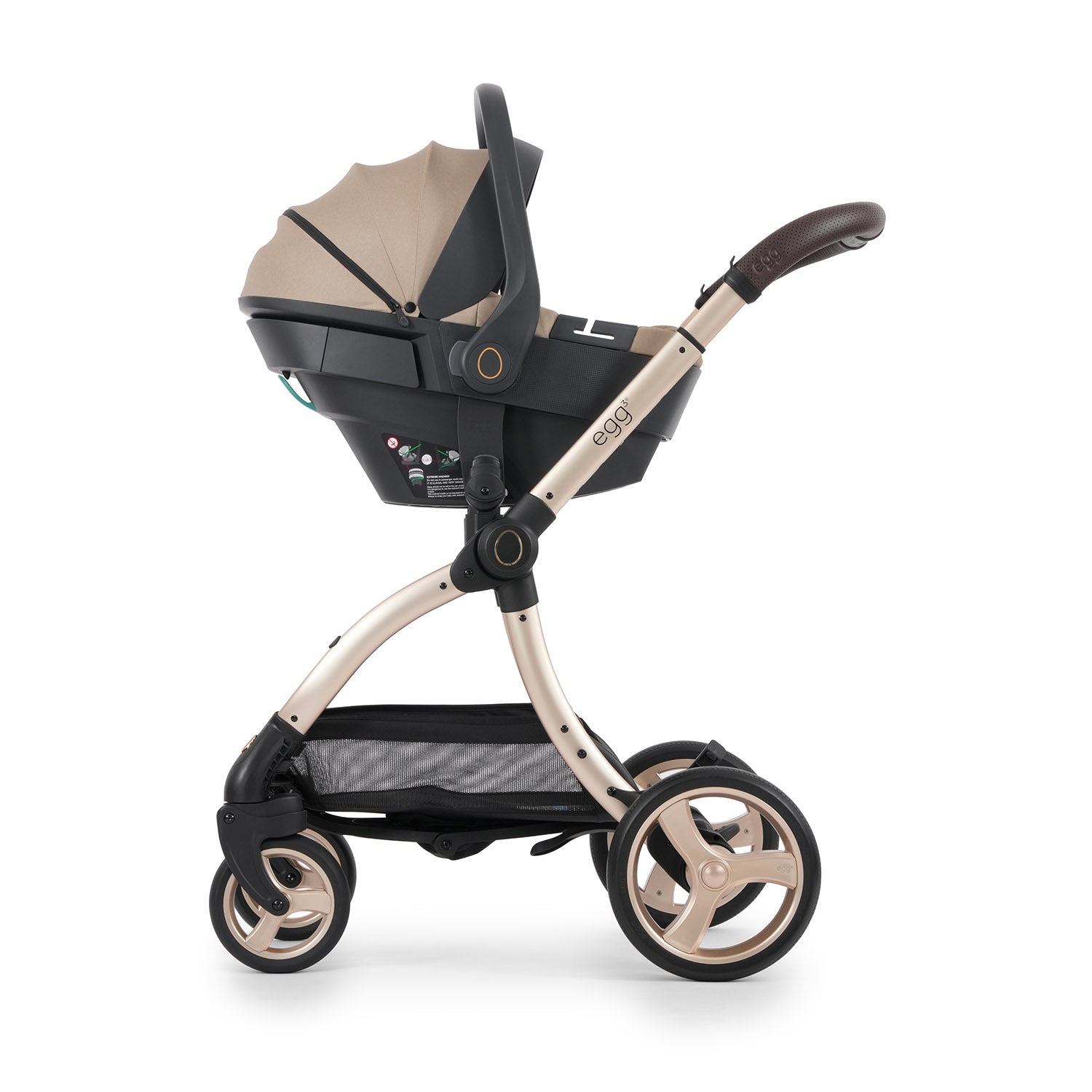 Egg 3 Luxury Shell 360 Travel System Bundle - Feather