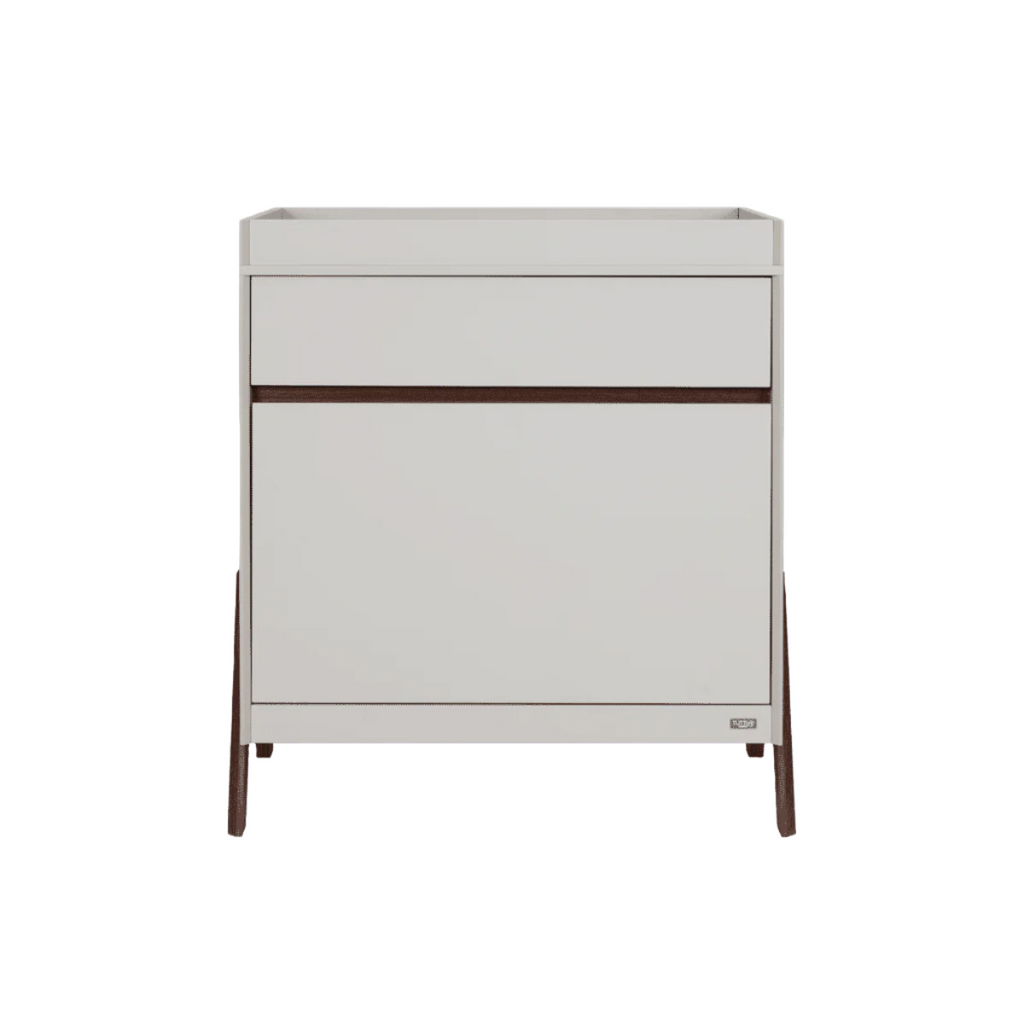 Tutti Bambini Fuori Chest Changer - White Sand & Warm Walnut