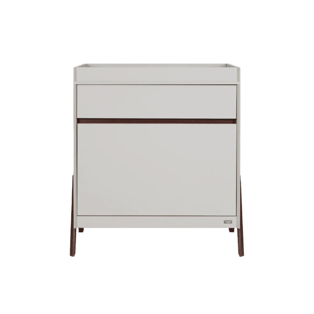 Tutti Bambini Fuori Chest Changer - White Sand & Warm Walnut