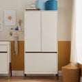 Tutti Bambini Fuori Wardrobe - White Sand & Warm Walnut