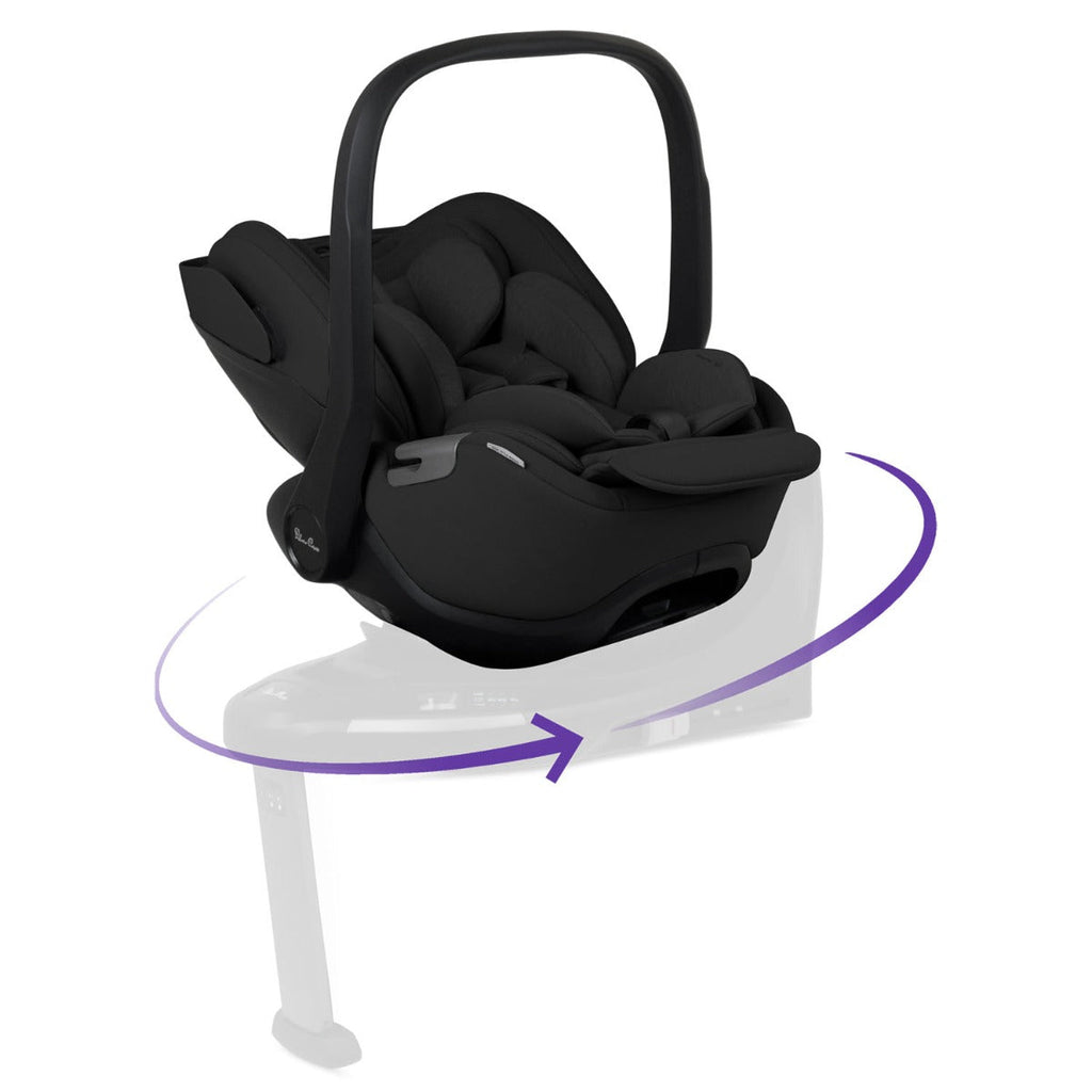 Silver Cross Glide Plus 360 Infant Car Seat - Iconic Black 7