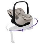 Silver Cross Glide Plus 360 Infant Car Seat - Natural Taupe 7