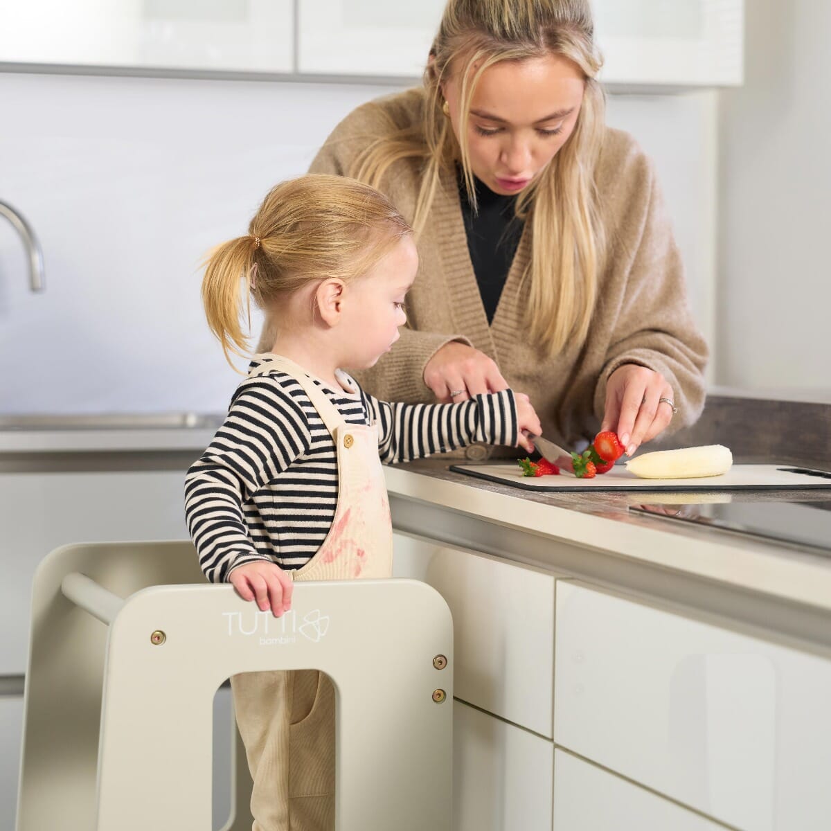 Tutti Bambini Helping Hands Montessori Toddler Learning Tower - Mushroom