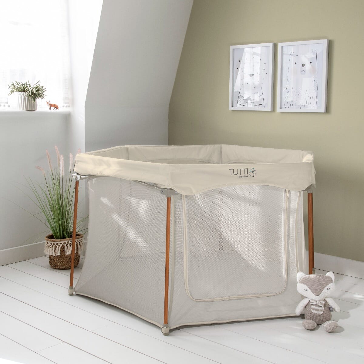 Tutti Bambini Hexa Playpen - Ecru