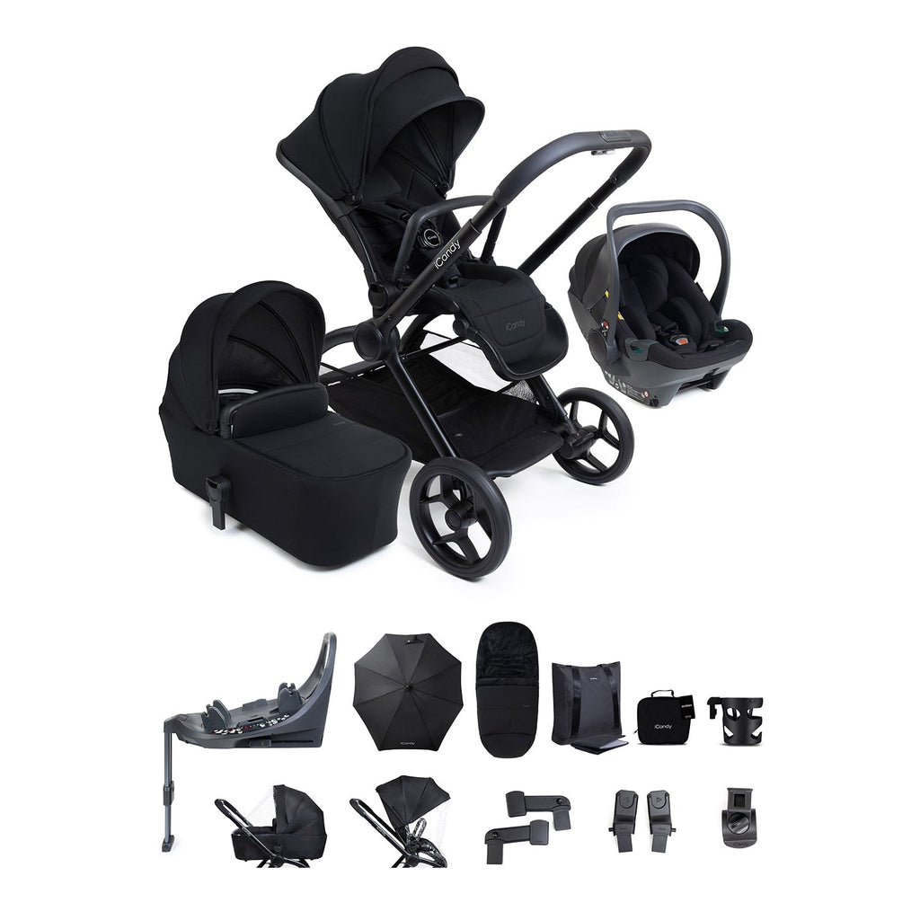 iCandy Core 2 Cocoon 360 Car Seat & Base Bundle - Black