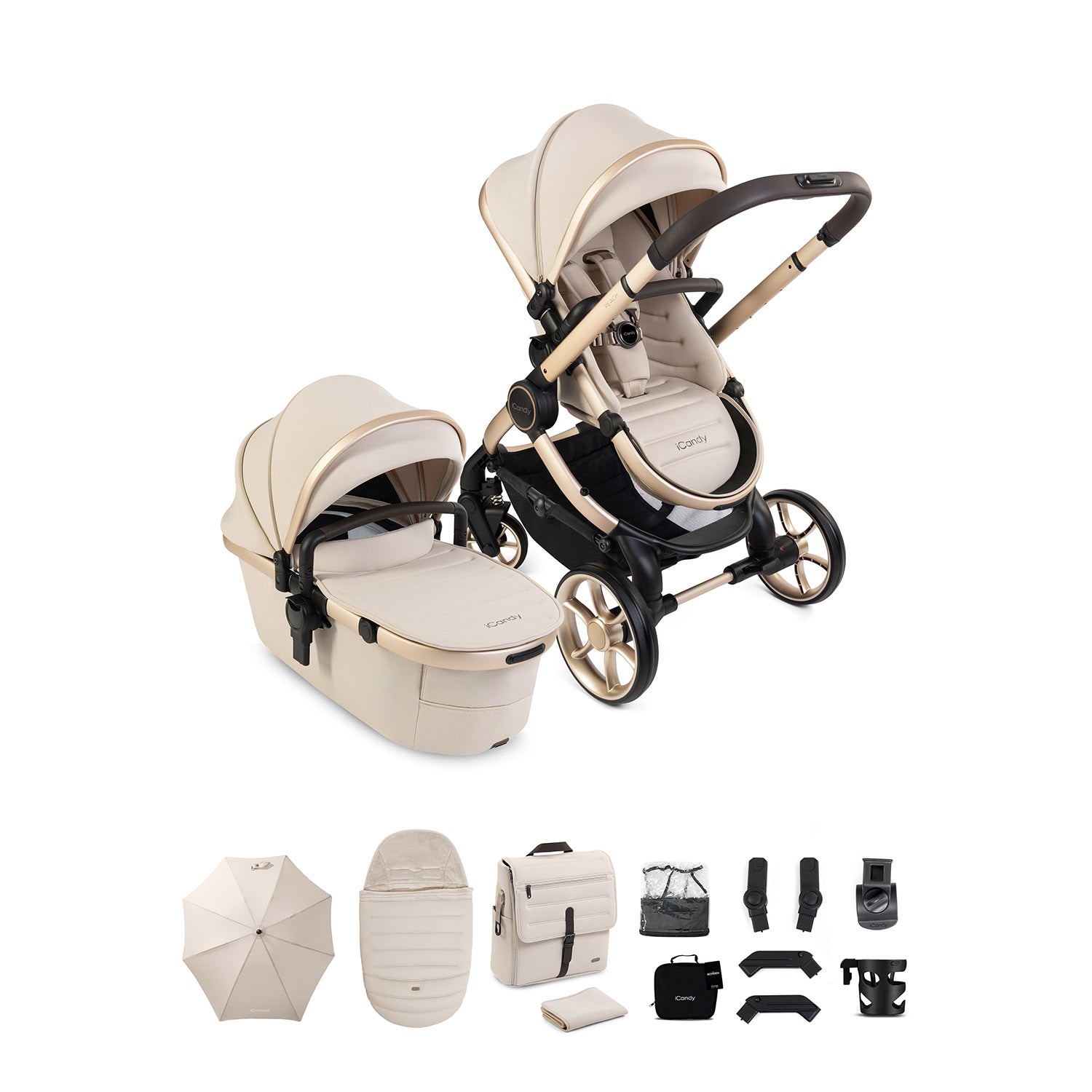 iCandy Peach 8 Editions Complete Accessory Bundle - Biscotti