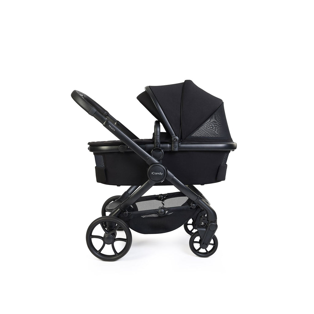 iCandy Peach 8 Maxi-Cosi Cabriofix iSize Car Seat & Base Bundle - Black