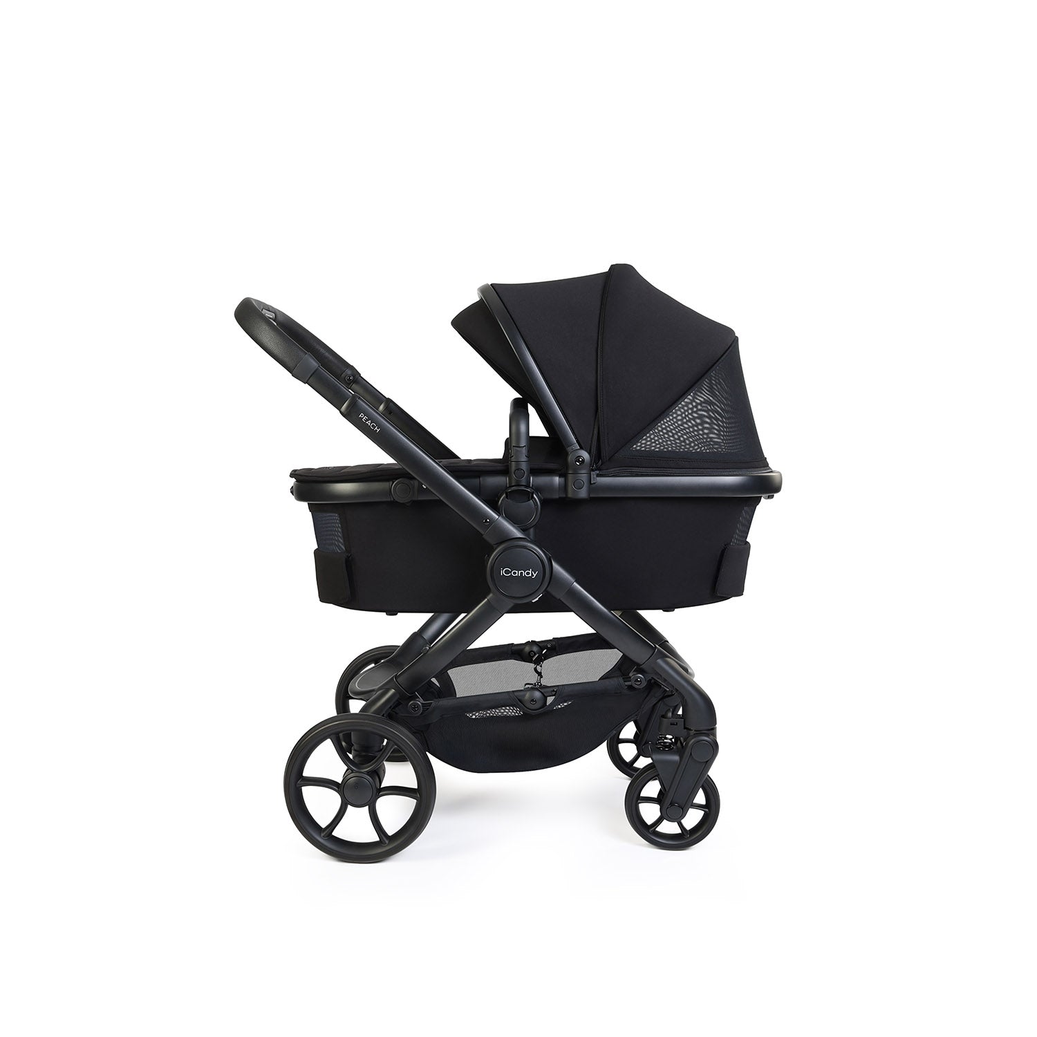 iCandy Peach 8 Maxi-Cosi Cabriofix iSize Car Seat & Base Bundle - Black