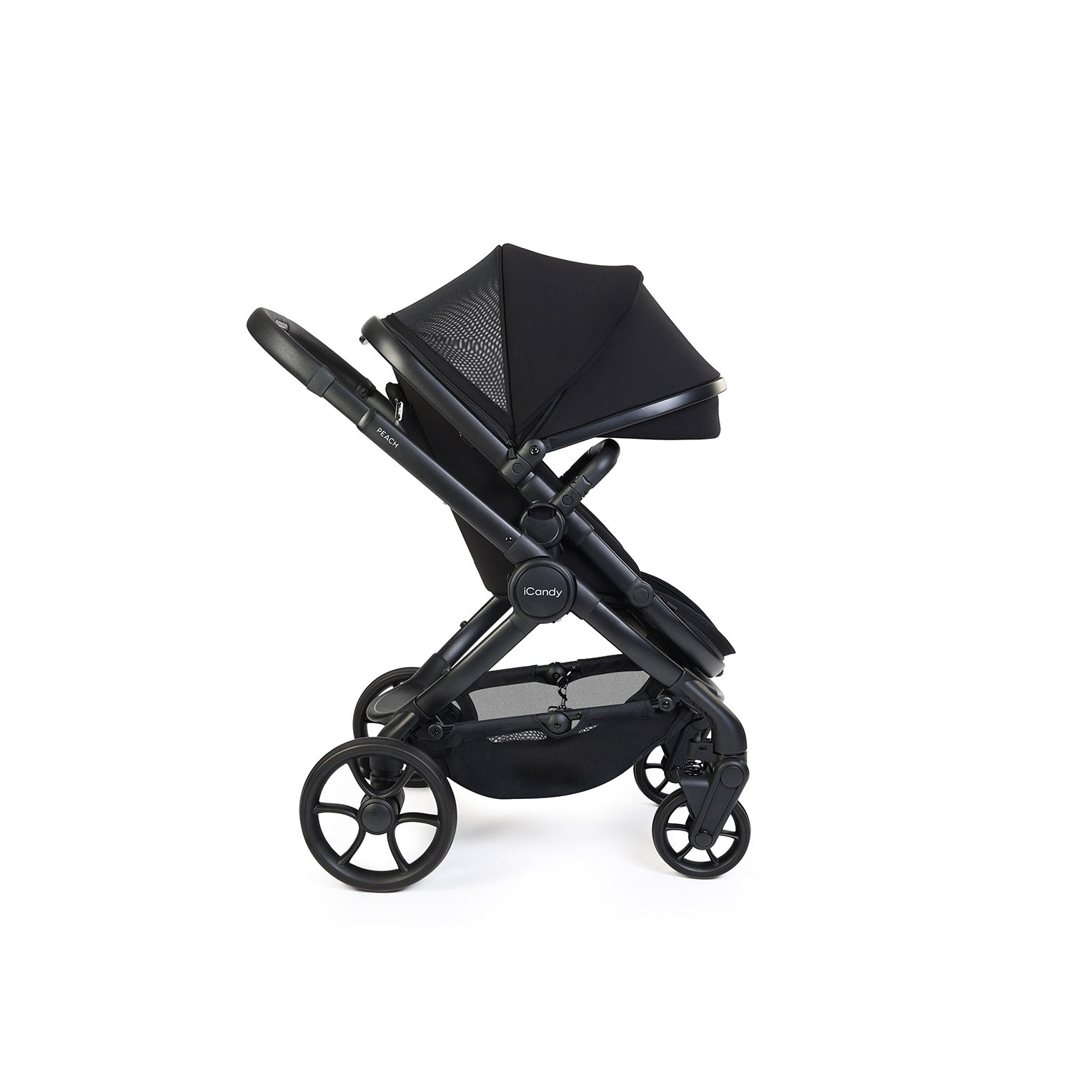 iCandy Peach 8 Maxi-Cosi Cabriofix iSize Car Seat & Base Bundle - Black