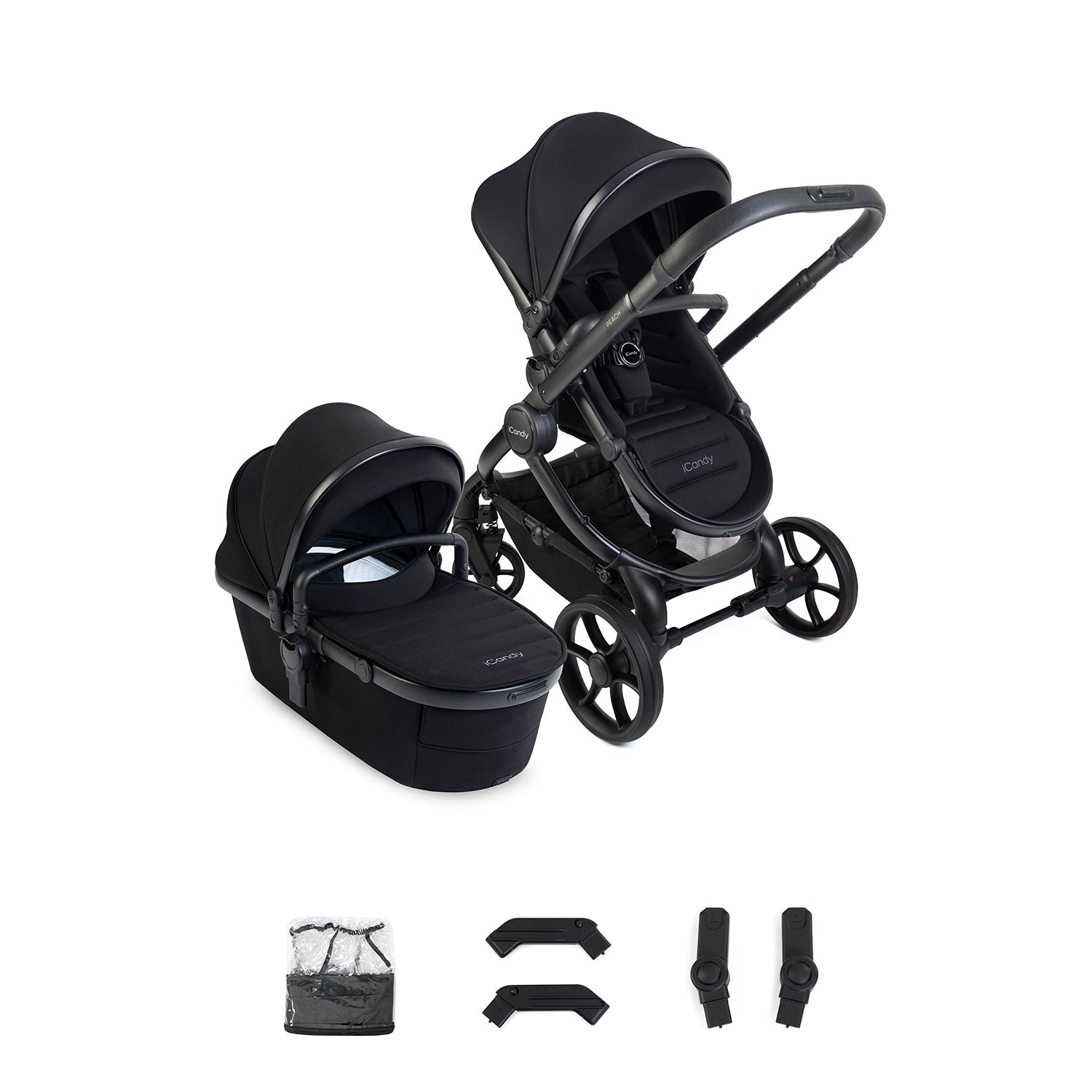 iCandy Peach 8 Pushchair & Carrycot Combo - Black