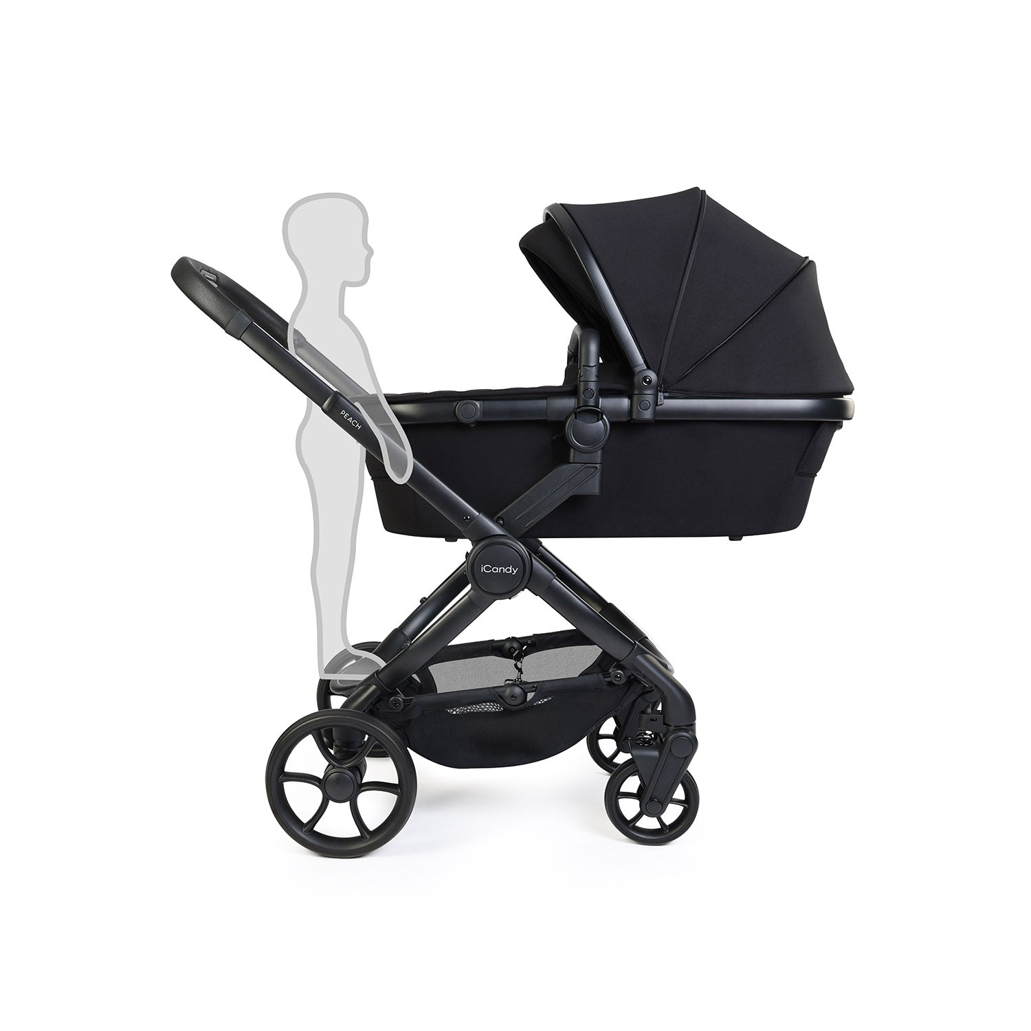iCandy Peach 8 Pushchair & Carrycot Combo - Black