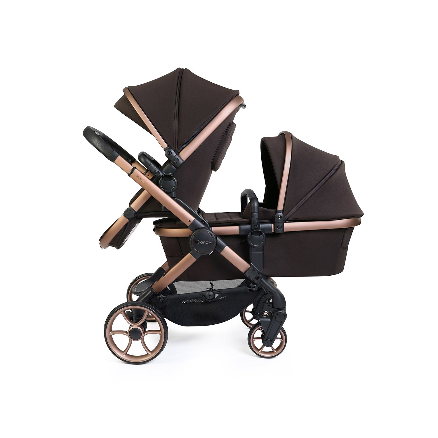 iCandy Peach 8 Editions Double Pushchair & Carrycot Combo - Pecan