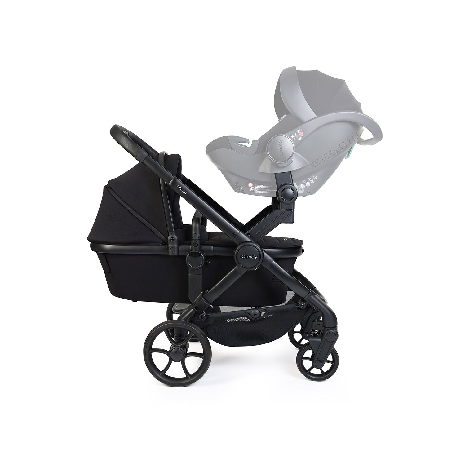 iCandy Peach 8 Twin Complete Accessory Bundle - Black