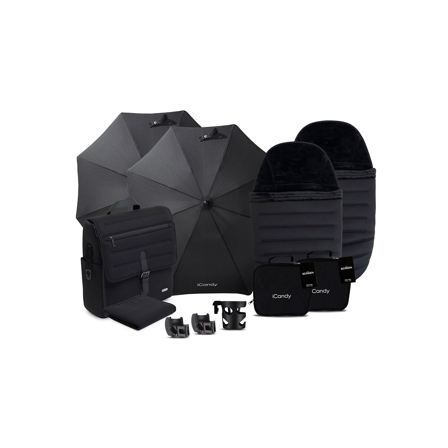iCandy Peach 8 Twin Complete Accessory Bundle - Black
