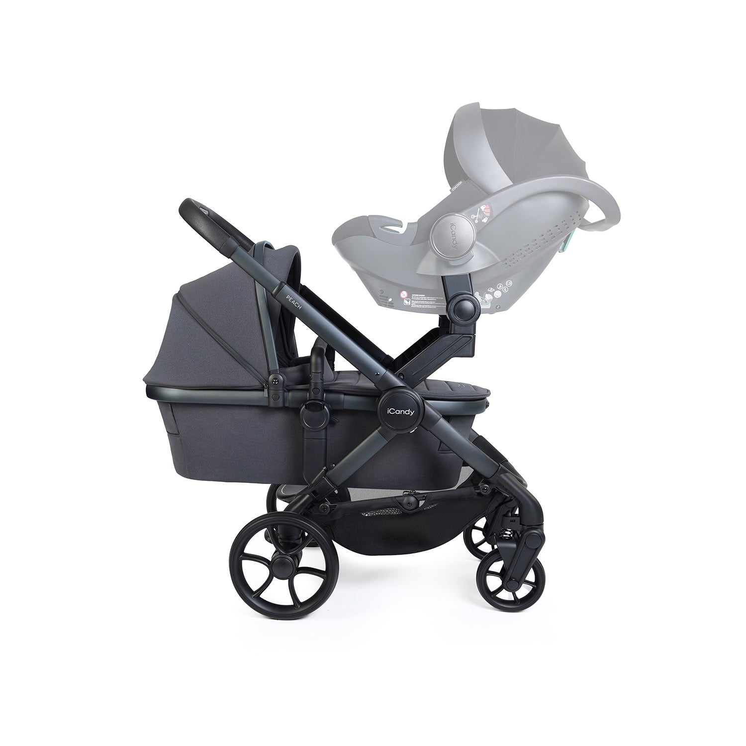 iCandy Peach 8 Twin Complete Accessory Bundle - Grey