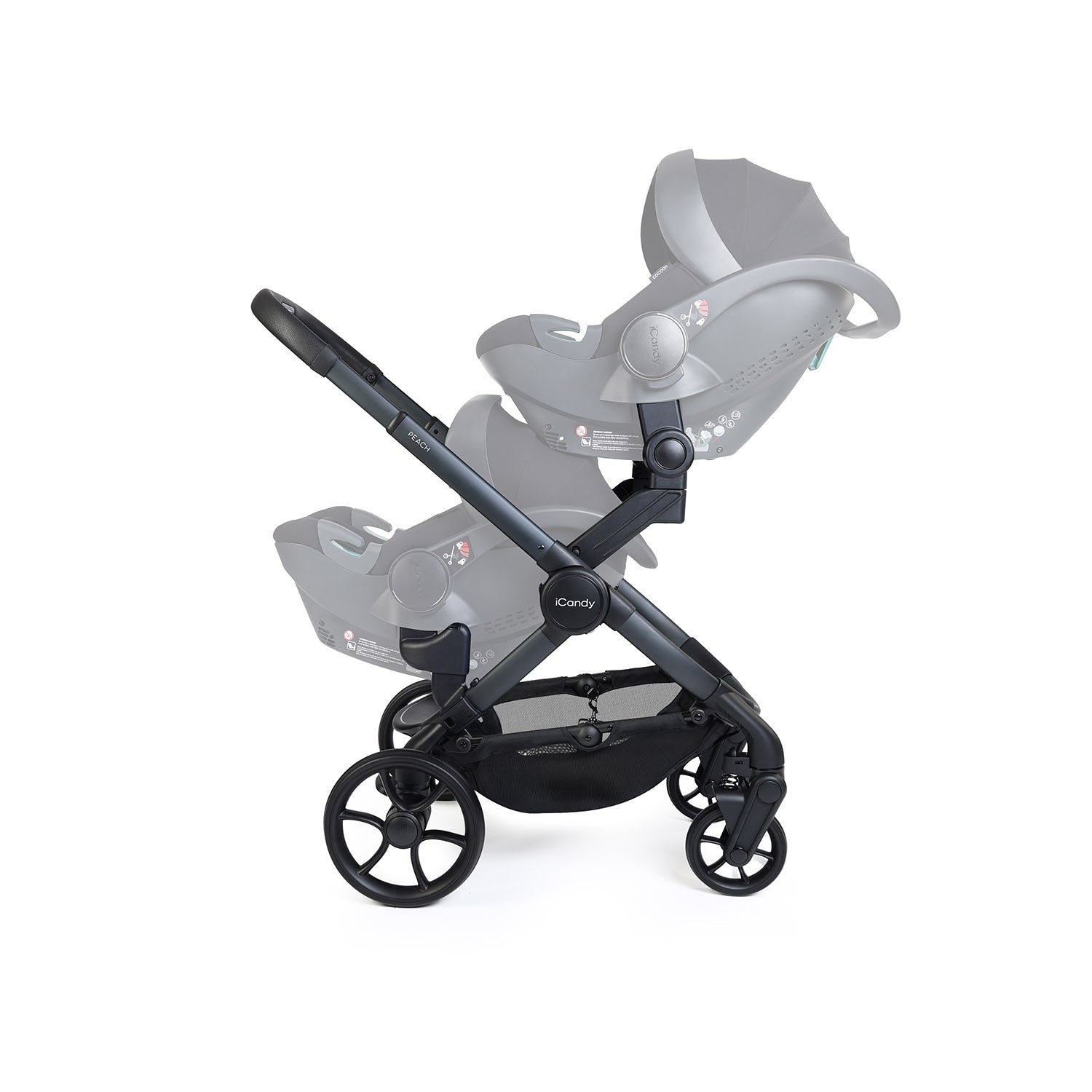 iCandy Peach 8 Twin Complete Accessory Bundle - Grey