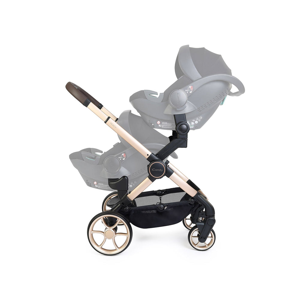 iCandy Peach 8 Editions Twin Pushchair & Carrycot Combo - Biscotti