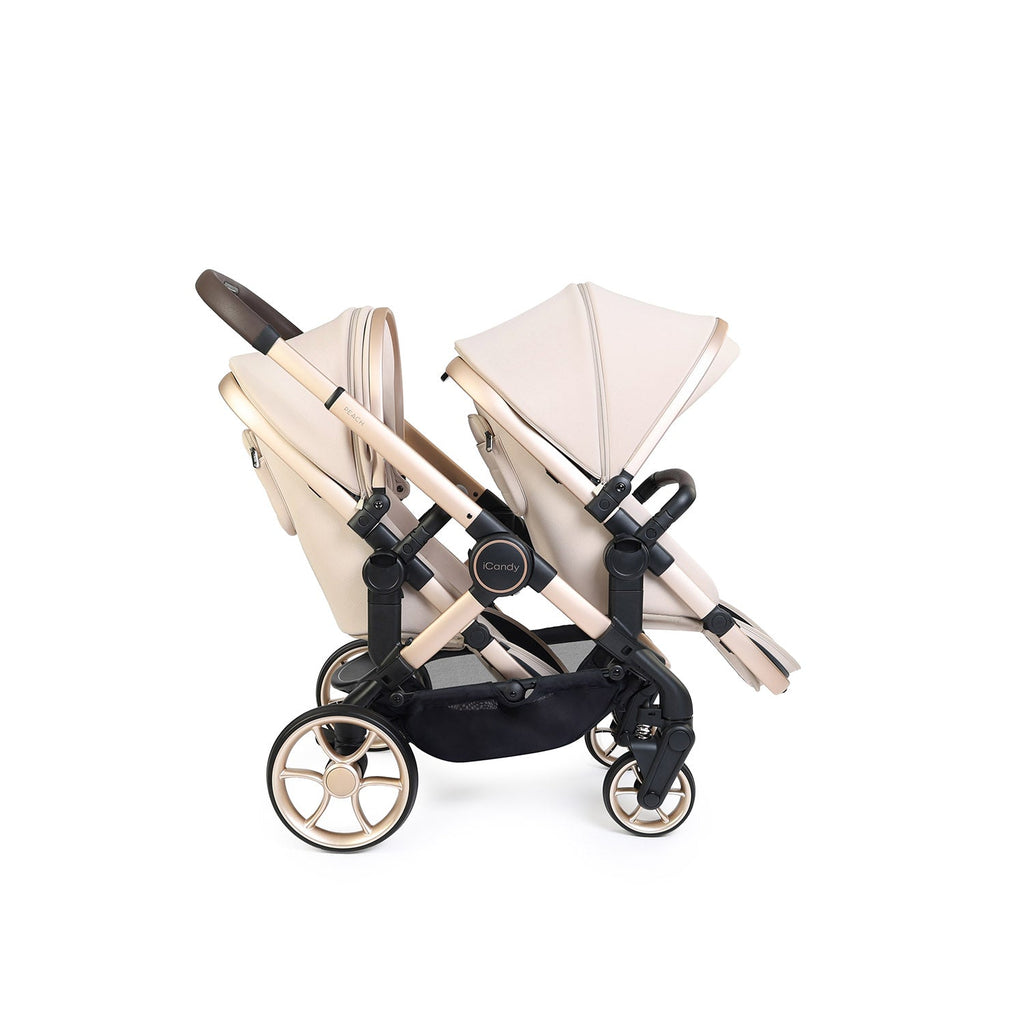 iCandy Peach 8 Editions Twin Pushchair & Carrycot Combo - Biscotti
