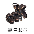 iCandy Peach 8 Editions Twin Pushchair & Carrycot Combo - Pecan