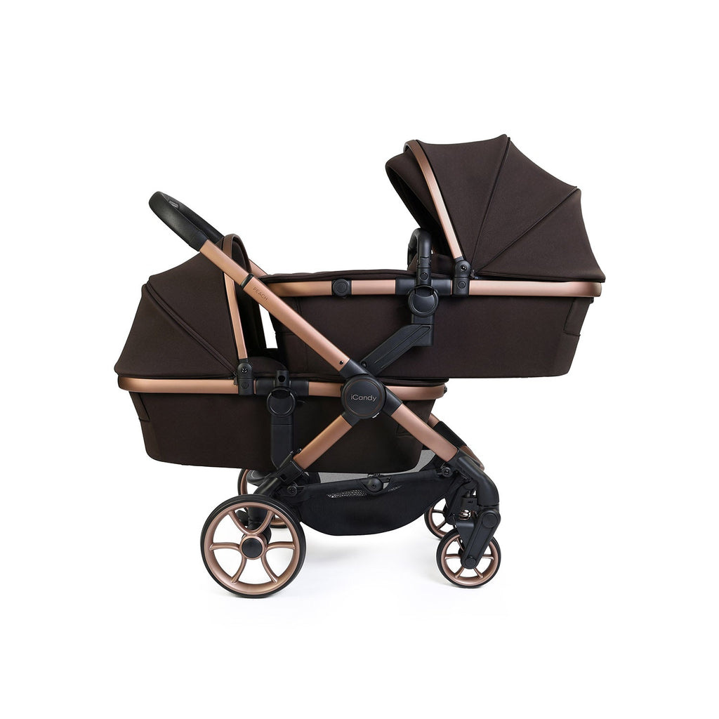 iCandy Peach 8 Editions Twin Pushchair & Carrycot Combo - Pecan