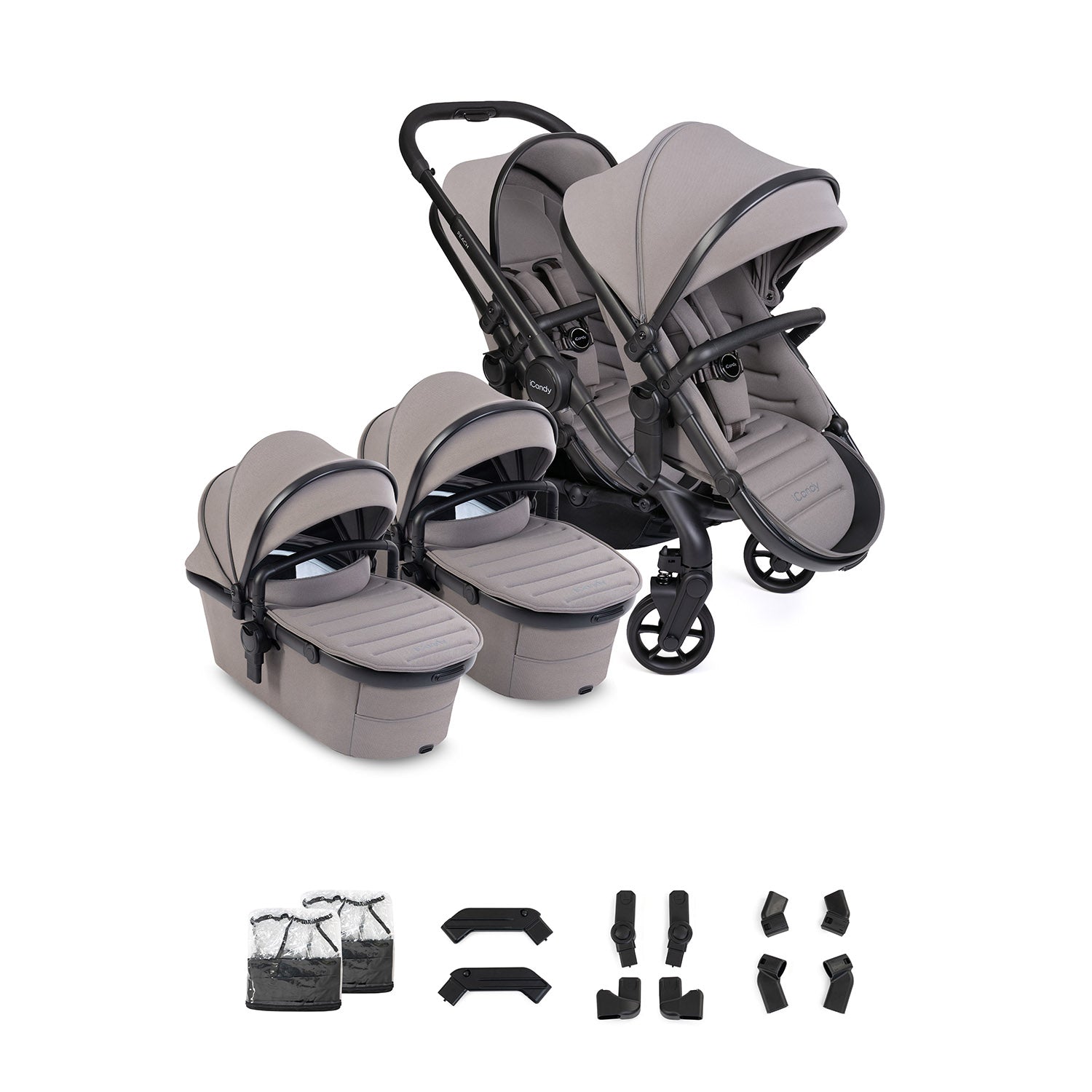 iCandy Peach 8 Twin Pushchair & Carrycot Combo - Porcini